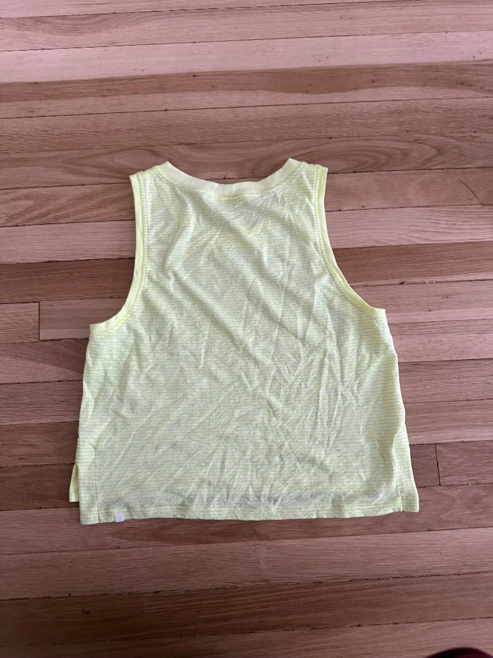 Lululemon yellow green workout tank top